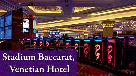 Imperial Baccarat Stadium Venetian Hotel Casino Las Vegas.